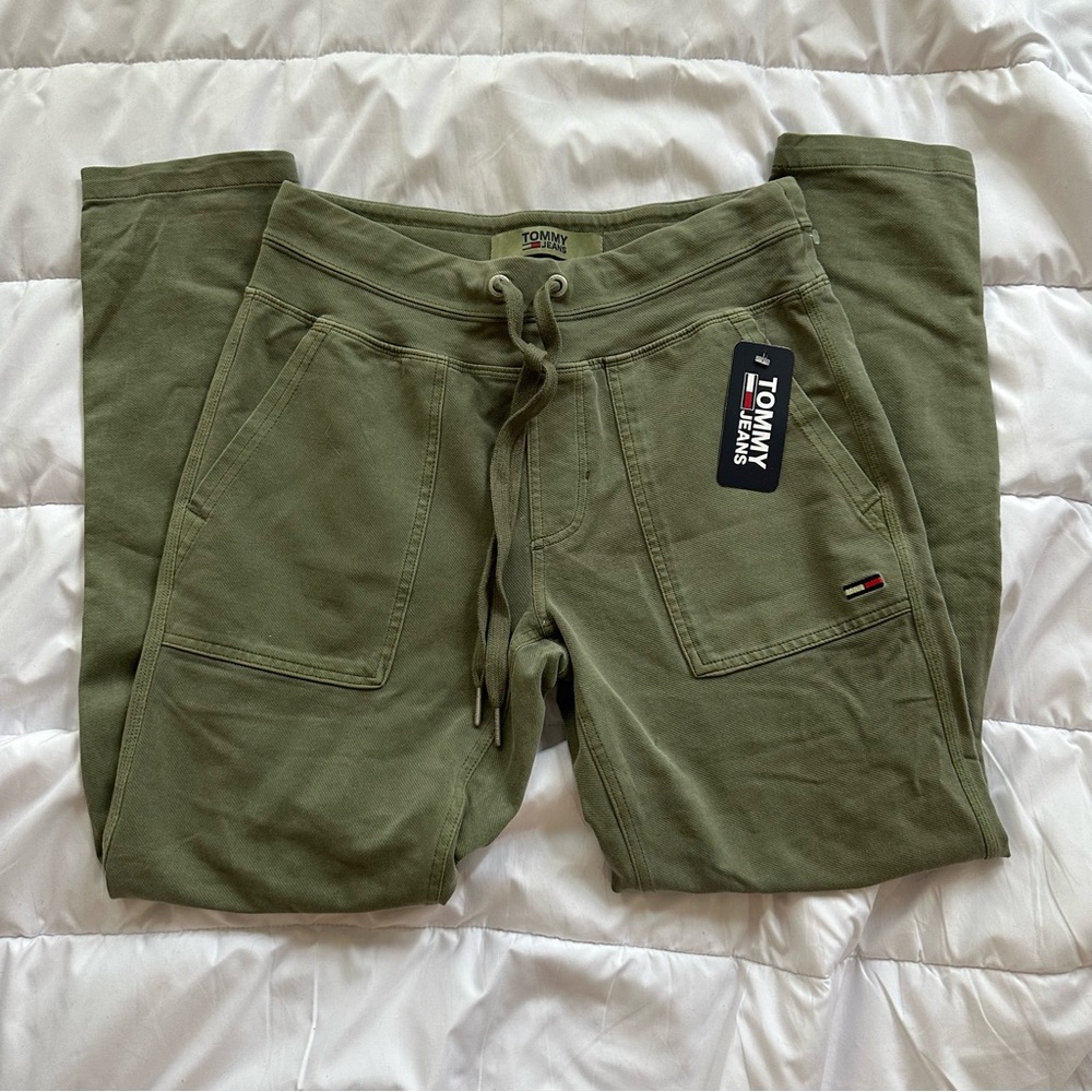 Tommy Hilfiger Olive Green Track Pants